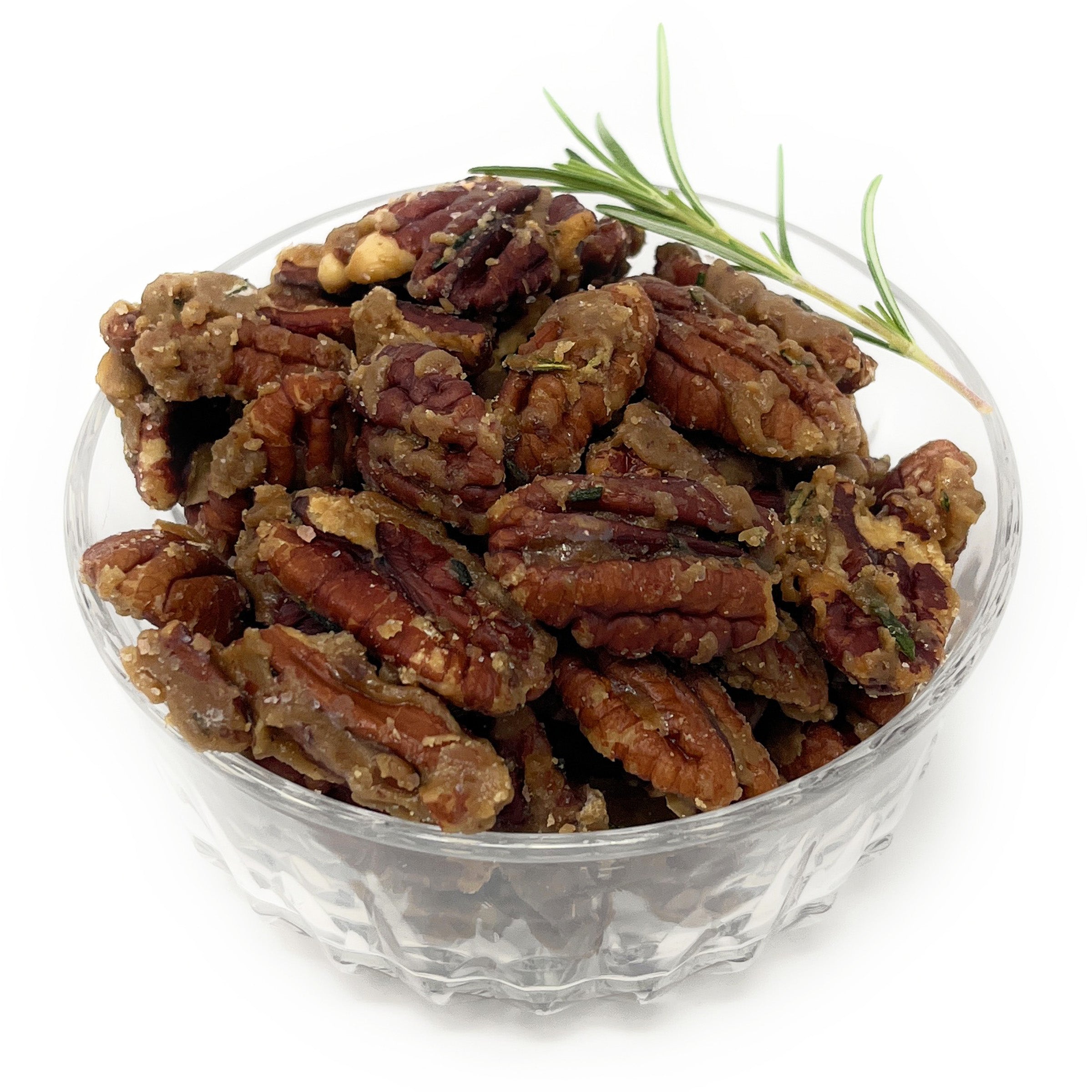 Roasted Rosemary Pecans - Gourmet Sweet & Salty Snack